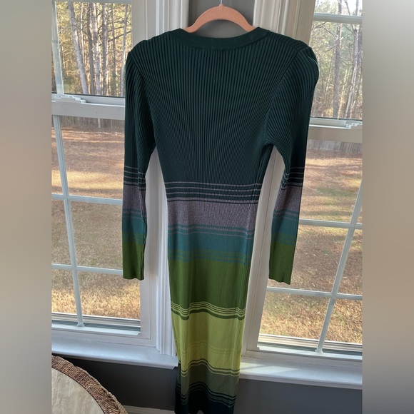 STAUD striped ribbed-knit midi dress - Picture 5 of 5